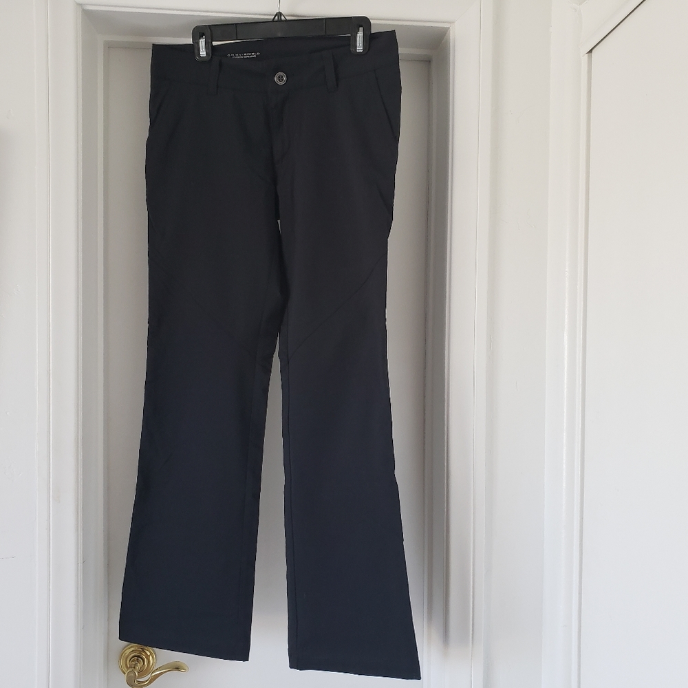 Columbia black straight leg womens pants size 8